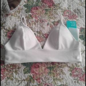 NWT white swim top